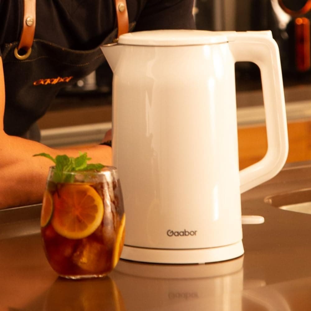 Chaleira Elétrica Branca 1,7L 1450W Aço Inox e Cabo Retrátil - Miniatura 2