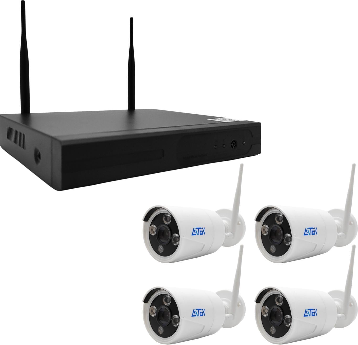 KIT NVR Gravador Digital de Vídeo 720p HDMI/VGA + 4 Câmeras Bullet 720P IP Aitek - Miniatura 2