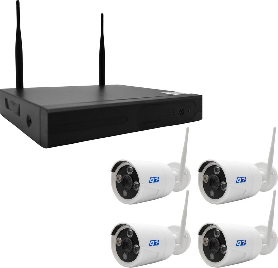 KIT NVR Gravador Digital de Vídeo 720p HDMI/VGA + 4 Câmeras Bullet 720P IP Aitek - Miniatura 2