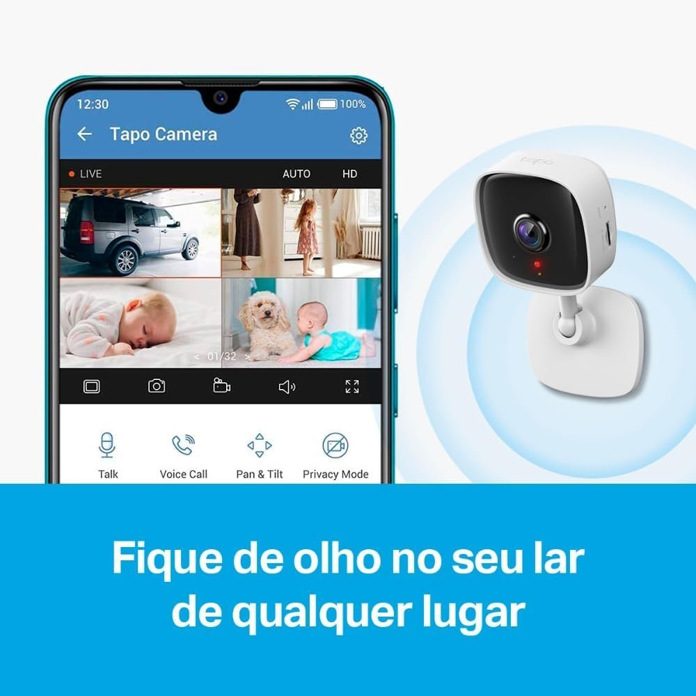 Câmera de Segurança Wi-Fi TP-Link Tapo C100 - Miniatura 6