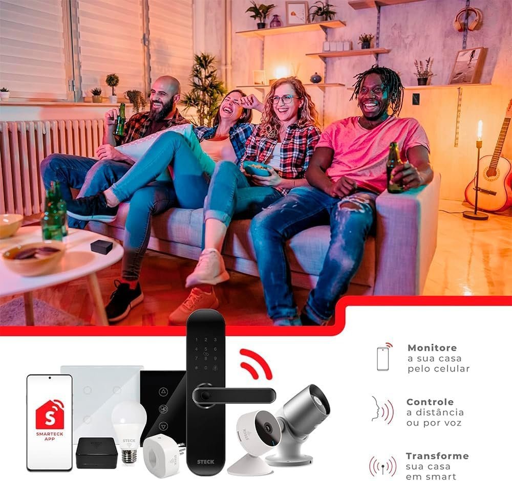 Câmera Inteligente Steck - Segurança Interna Conectada via Wi-Fi - Miniatura 4