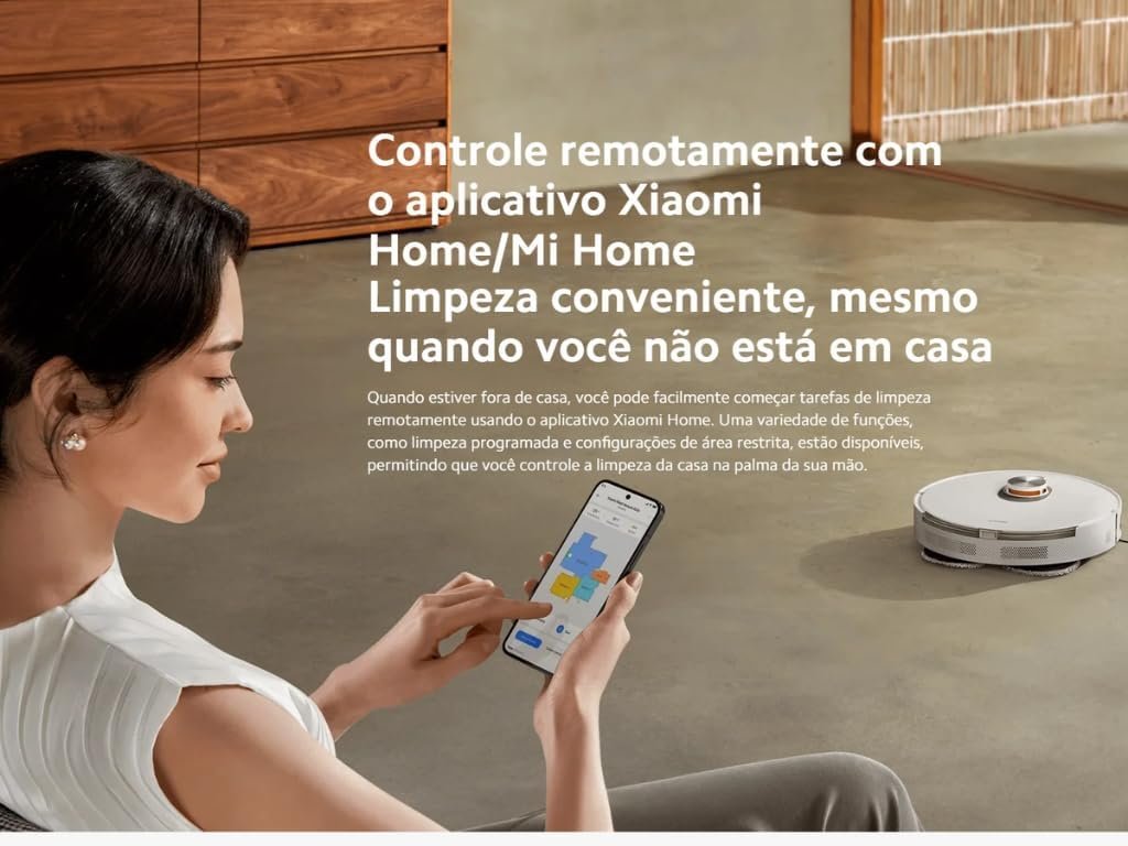 Xiaomi S20+ Plus Robô Aspirador Bivolt Branco 110V/220V - Miniatura 2