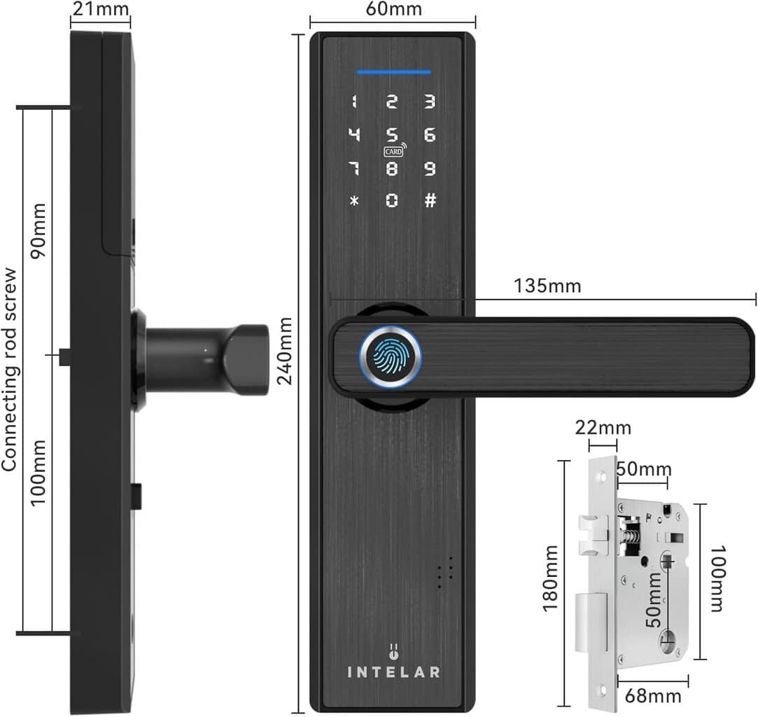 Fechadura Digital Inteligente Smart Lock - Miniatura 3