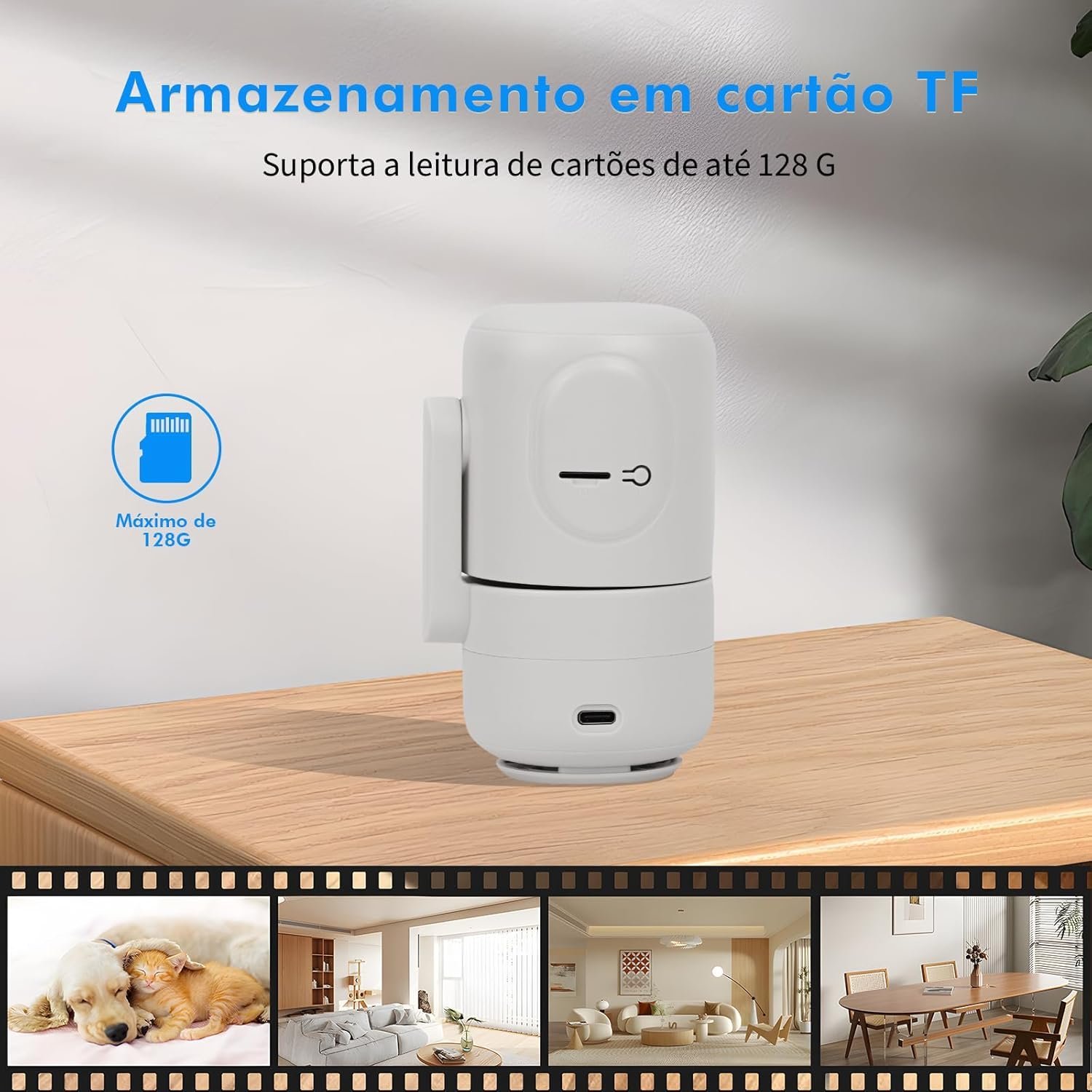 Câmera de Segurança Wi-Fi Interior 4MP com Rotação de 360 Graus - Miniatura 3