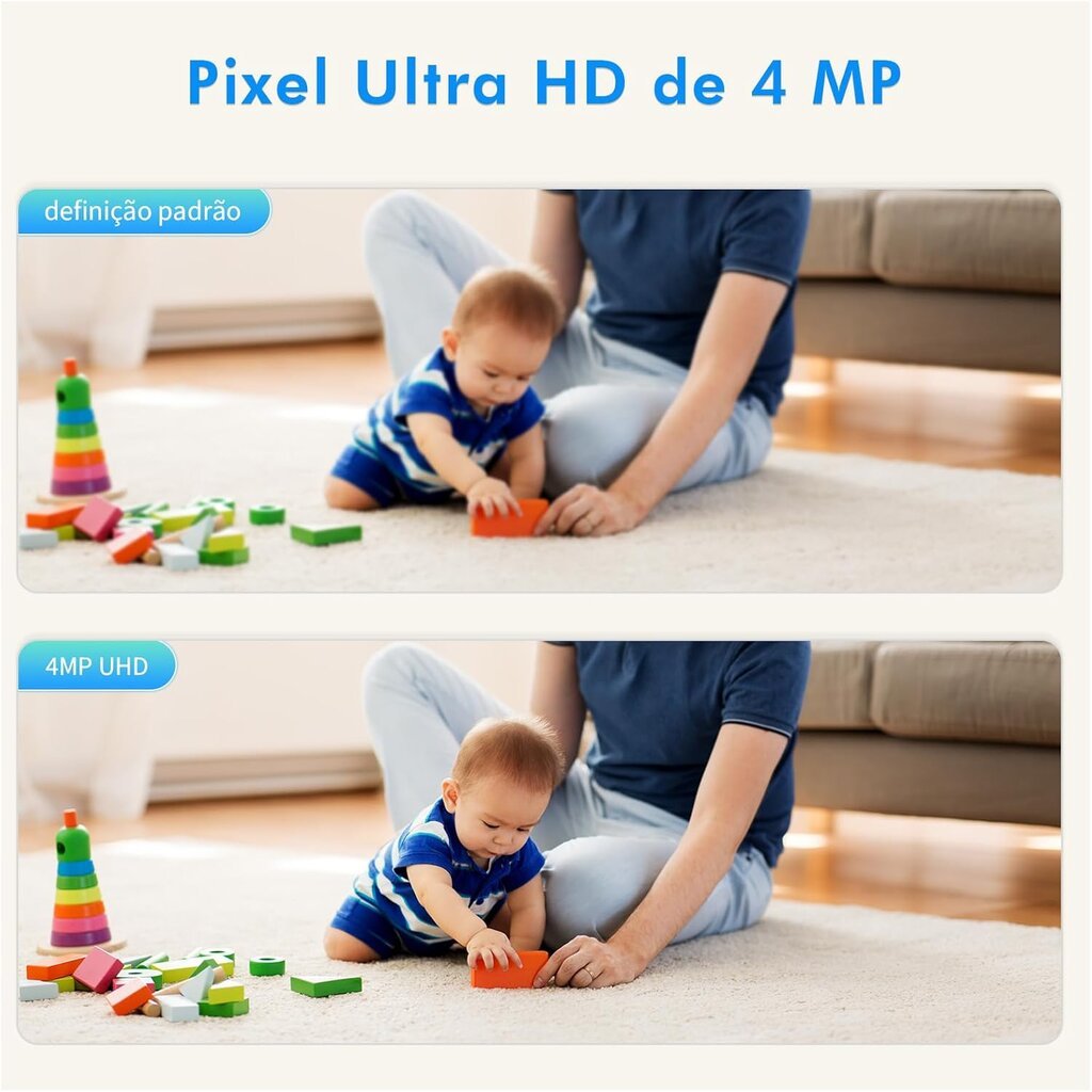 Câmera de Segurança Wi-Fi Interior 4MP com Rotação de 360 Graus - Miniatura 2