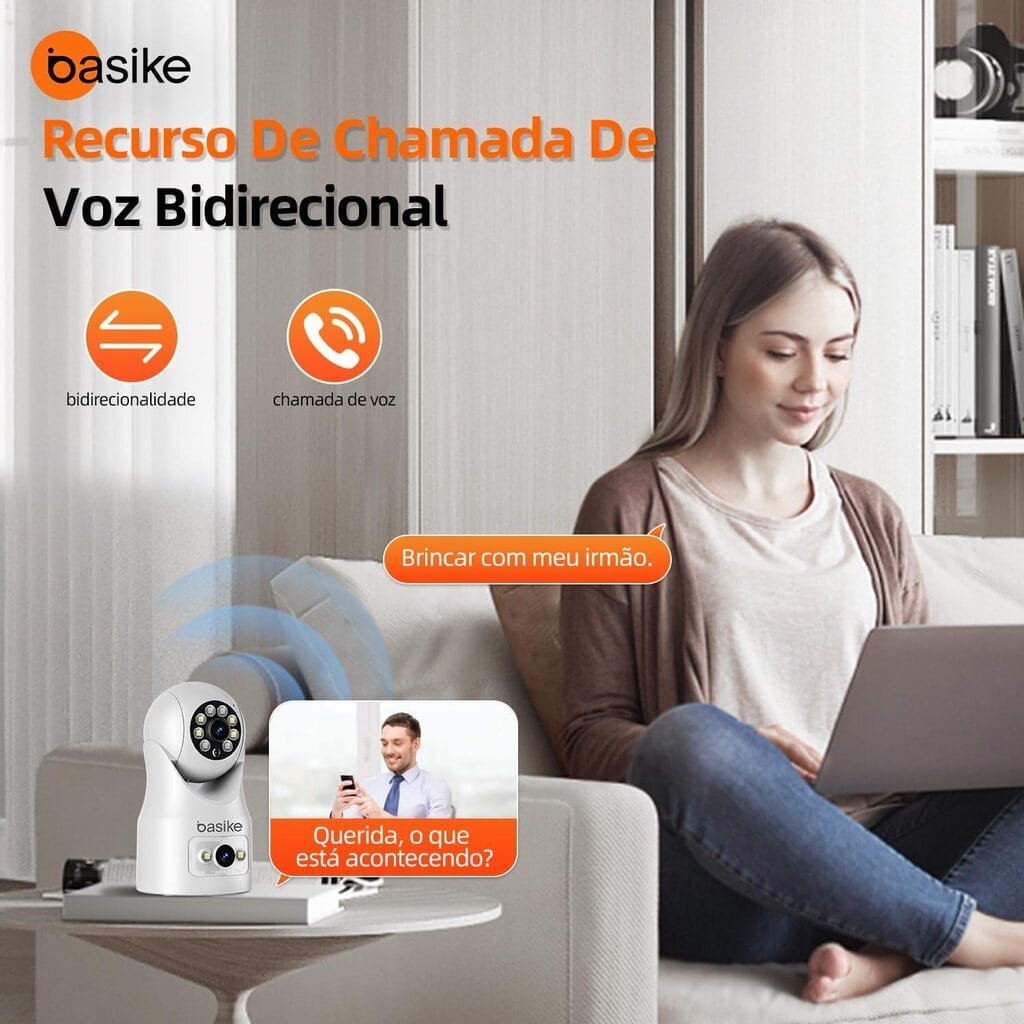 Basike Câmera de Segurança Wi-Fi 360º - Miniatura 6