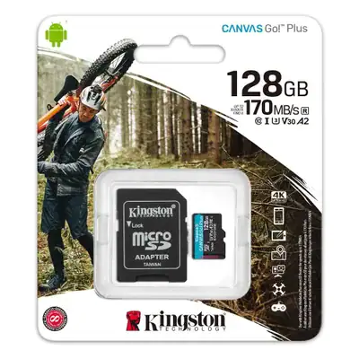 Cartão De Memória Micro Sdxc, 128GB com Adaptador - Miniatura 4