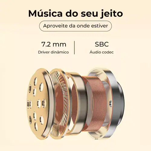 Fone De Ouvido Qcy T13 Com 4 Microfones E Bluetooth 5.1 Cor Preto - Miniatura 3