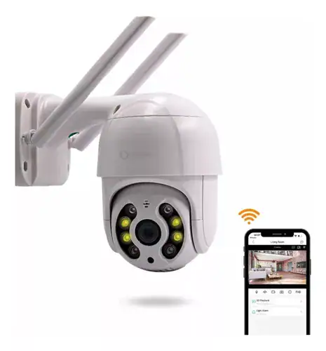 Kit 3x Câmera ip dome Wi-Fi Externa 2k Tuym Full HD Jortan | Leve 3 Pague 2 - Miniatura 2