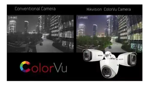 Câmera Tvi Hikvision DS-2ce70df0t-LPFS Colorvu 2mp 1080p Cor branca - Miniatura 2