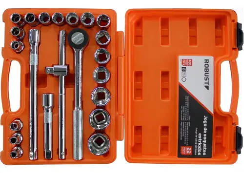 Jogo de Soquetes Estriados D26 1/2 Pol. 8 a 32mm - Miniatura 2