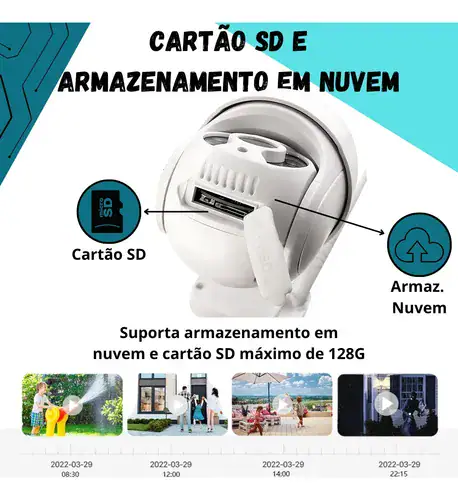 Kit 4 Câmeras Full Hd Nvr 4 Canais Wi-fi Sem Fio Lançamento - Miniatura 3