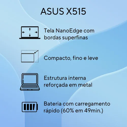 Notebook Asus X515 Intel Celeron Dual Core N4500 - Miniatura 10