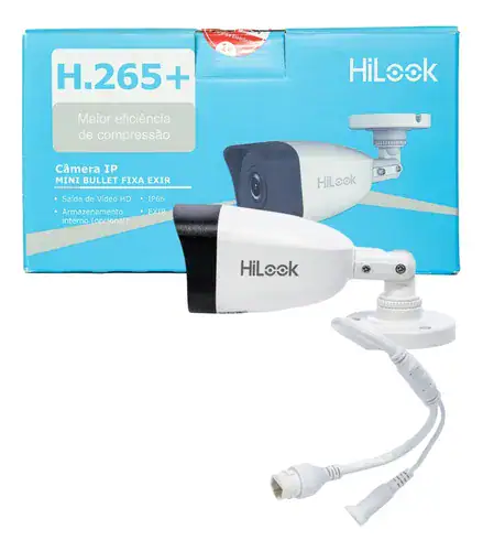 Câmera de Segurança IP Bullet Hilook IPC-B121H-L 2MP 1080p Visão Noturna 30m IP67 Poe Hikvision - Miniatura 5