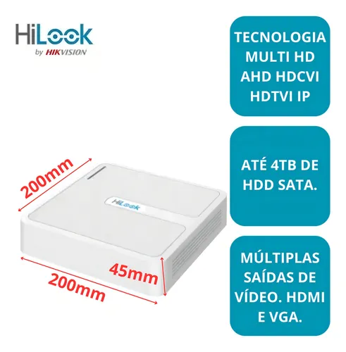 Dvr-108g-m1 Hilook 8 Canais 1080p Turbo H.265+ - Miniatura 5