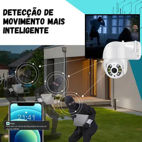 Kit 4 Câmeras Full Hd Nvr 4 Canais Wi-fi Sem Fio Lançamento - Miniatura 5