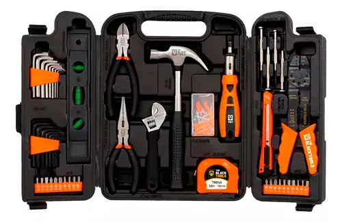 Jogo de Ferramentas 169 Peças com Maleta e Furadeira Parafusadeira Sem Fio 12V TB-12E - Miniatura 5