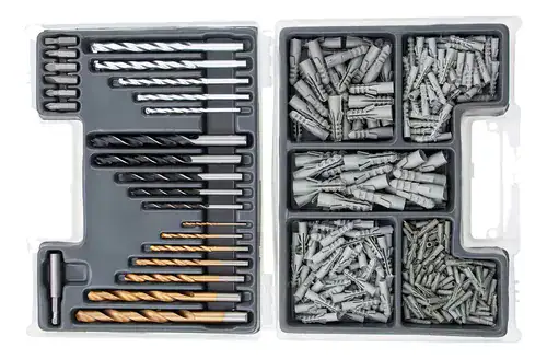 Kit Jogo de Ferramentas 129 Peças com Jogo de 40 Soquetes e Kit de 300 Peças de Brocas e Buchas - Miniatura 5