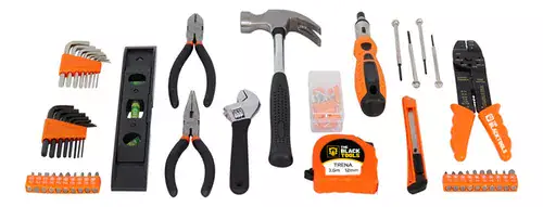 Kit Jogo de Ferramentas 129 Peças com Jogo de 40 Soquetes e Kit de 300 Peças de Brocas e Buchas - Miniatura 4