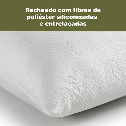 Kit com 3 Travesseiros Hipoalérgicos de Bambu 50x70cm - Miniatura 5