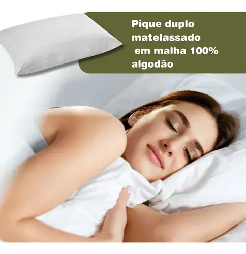 Kit com 3 Travesseiros Hipoalérgicos de Bambu 50x70cm - Miniatura 4