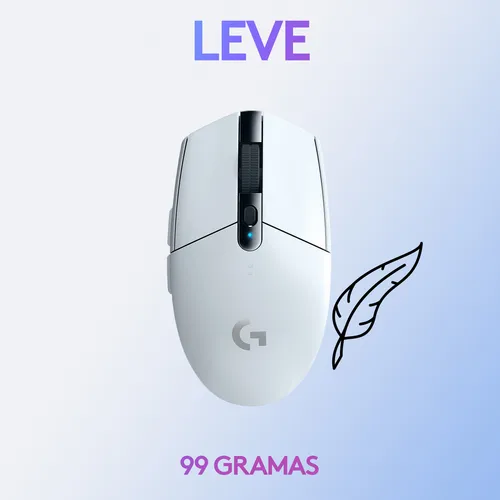 Mouse Gamer Sem Fio Logitech G305 Branco - Miniatura 4