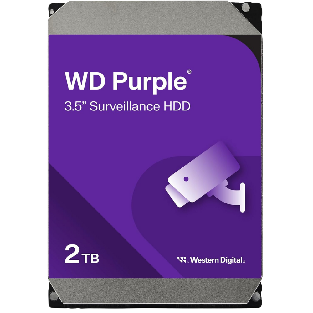 HDD Desktop Western Digital Purple Surveillance 2TB SATA3 5400RPM 64MB - Miniatura 2