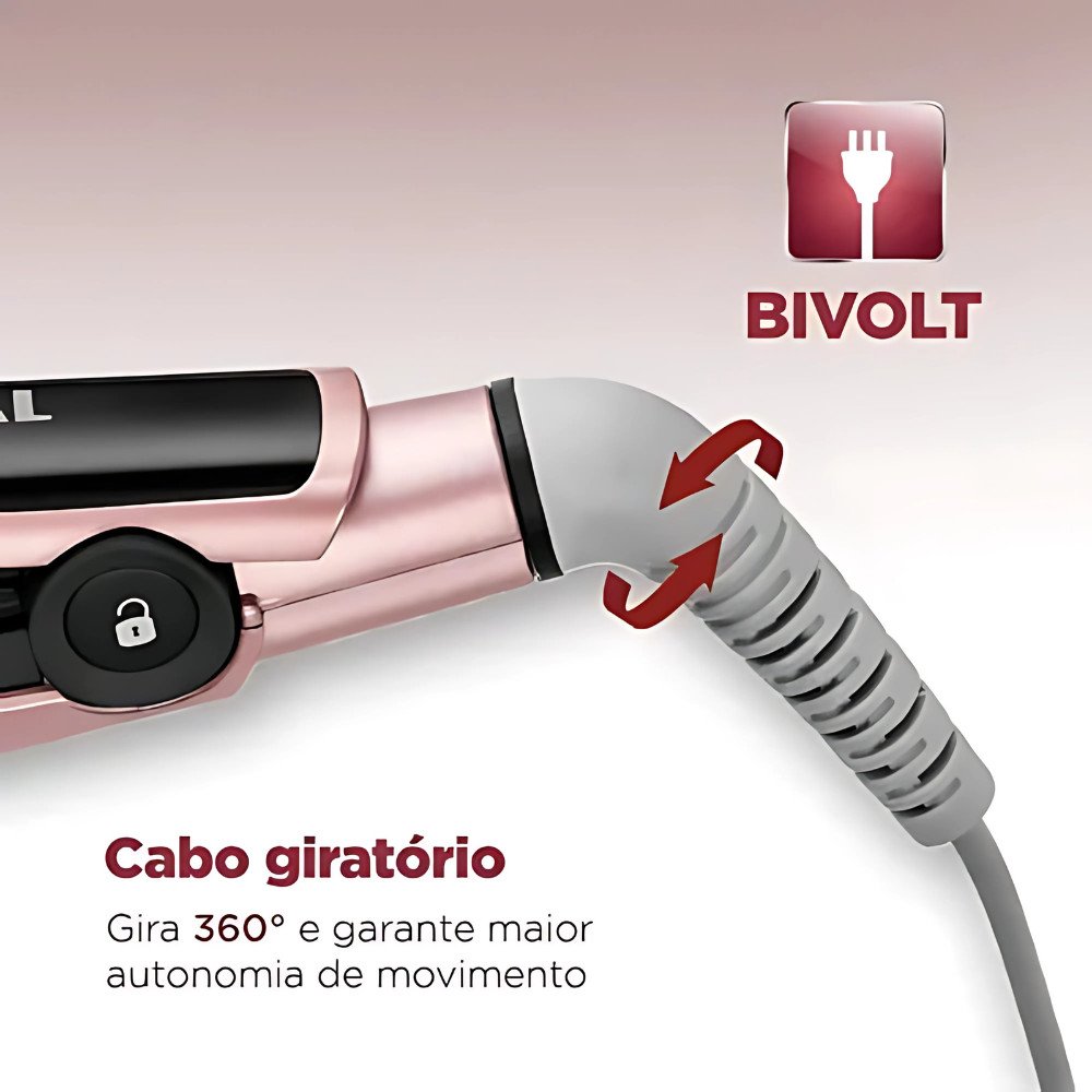 Mondial Prancha Alisadora Bivolt - Miniatura 2