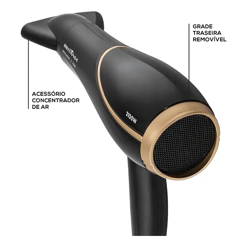 Britânia Power Black 2100W Secador - Miniatura 3