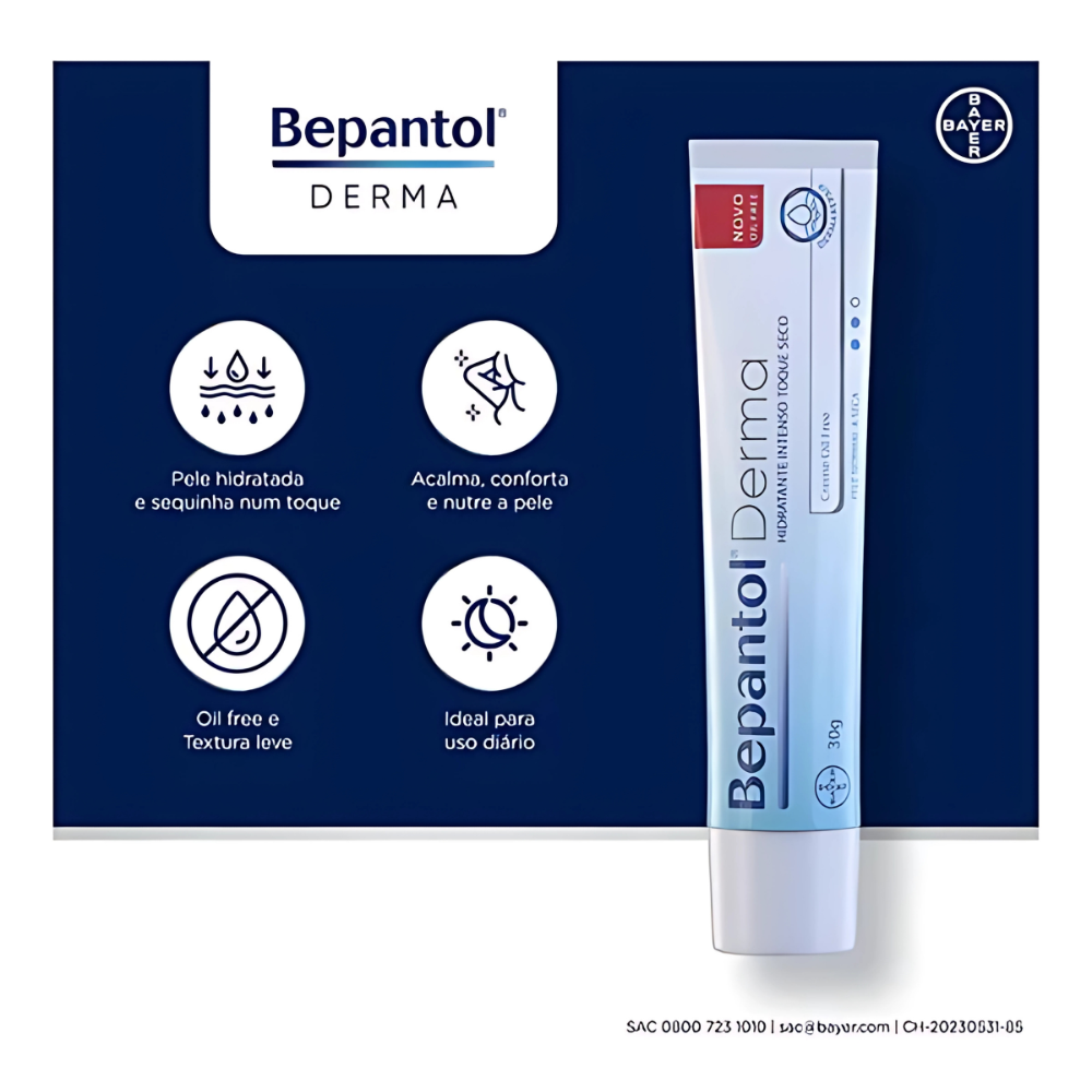 Bepantol Derma Hidratante Facial Toque Seco - Miniatura 3